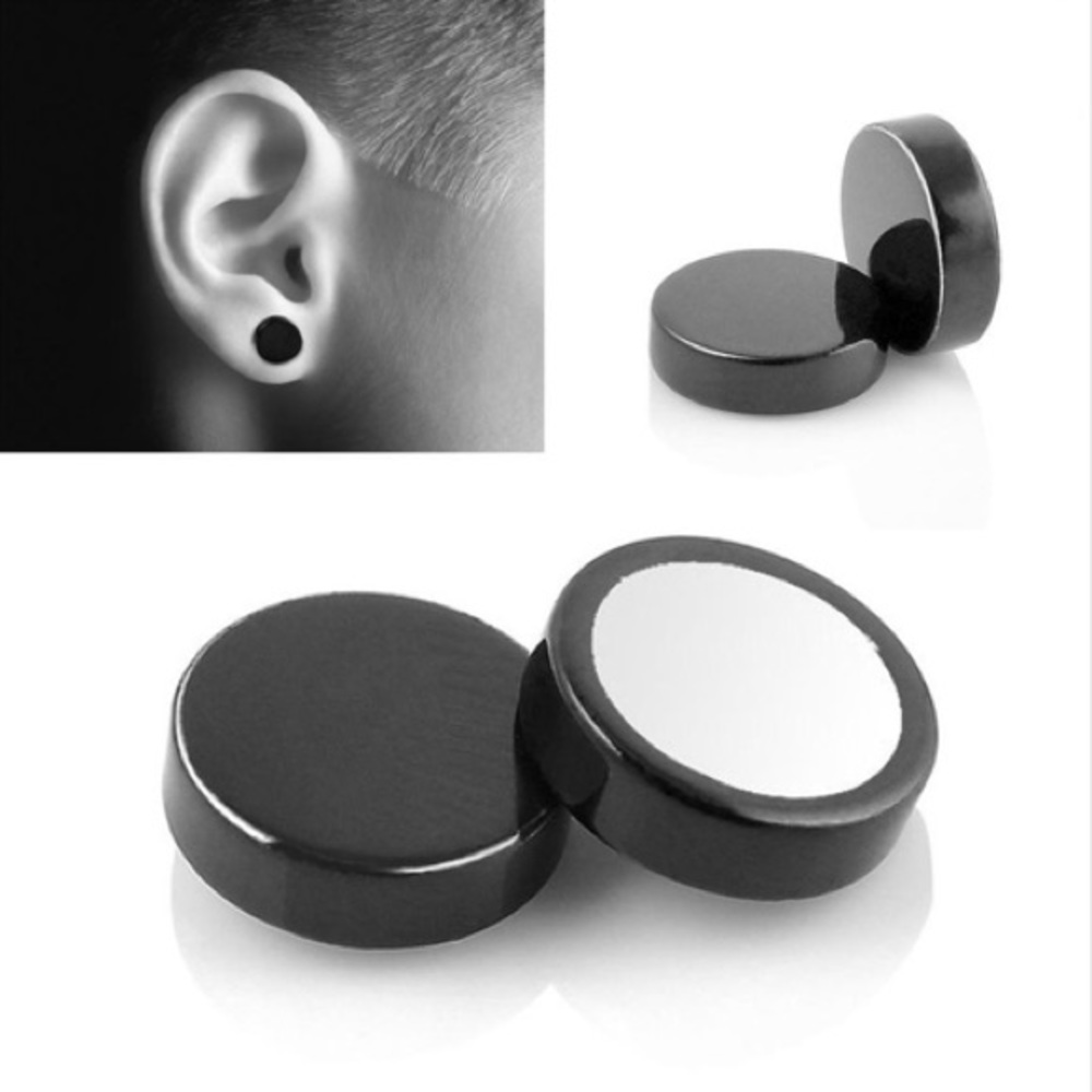 Magnetic Earrings Stainless Steel Non Pierced