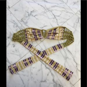 Acacia Strapless Buenos Aires Top in Arrow NWOT