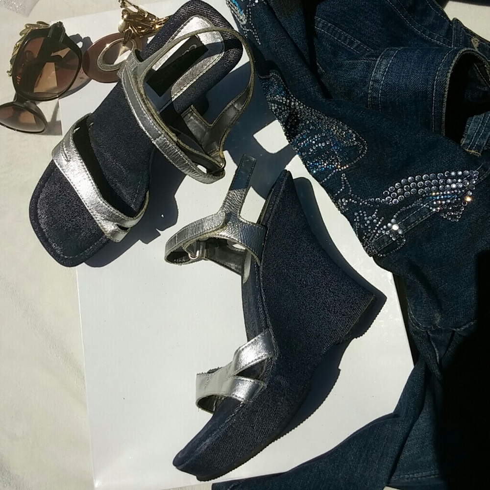 Vintage Candie's platform wedges - Picture 1 of 6