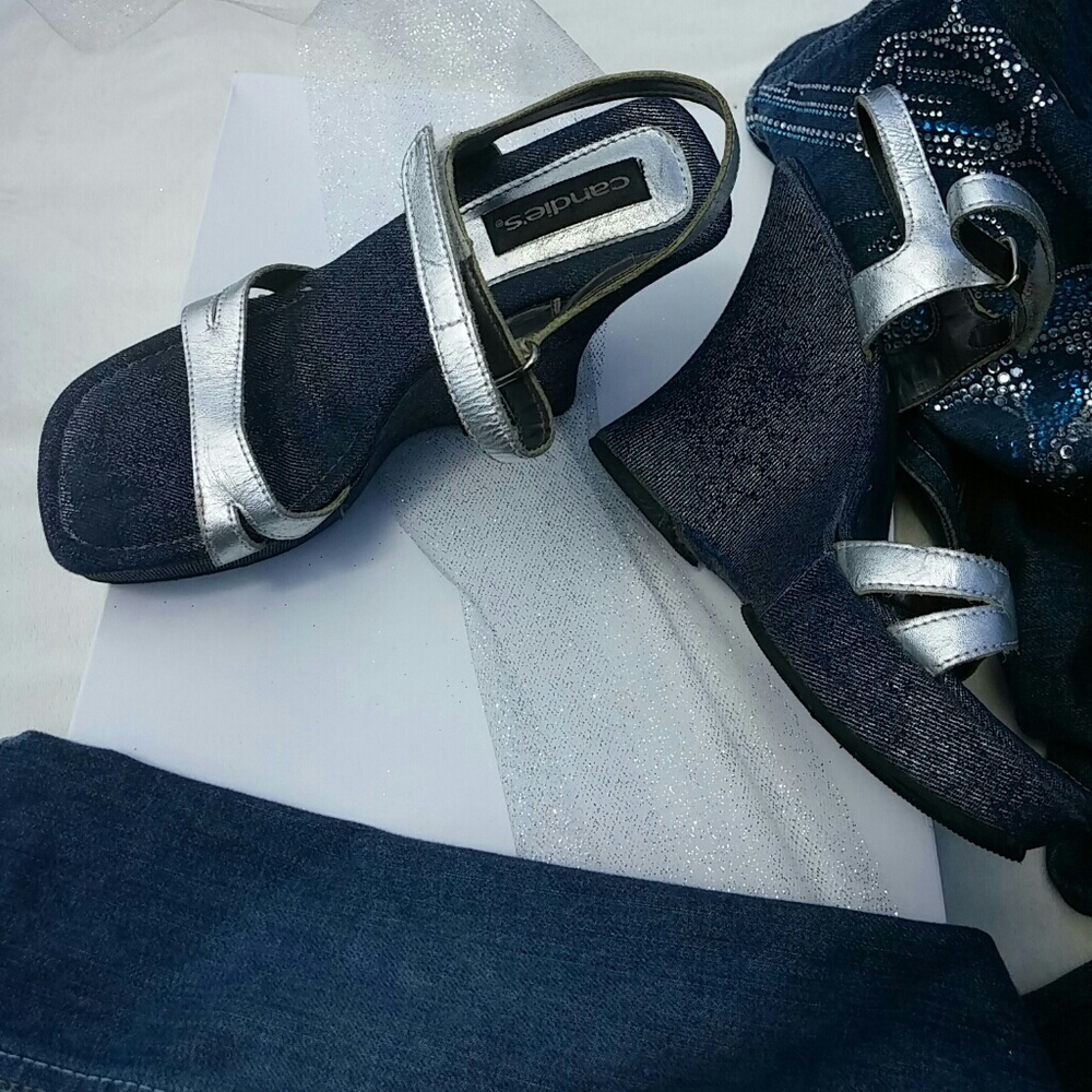 Vintage Candie's platform wedges - Picture 2 of 6