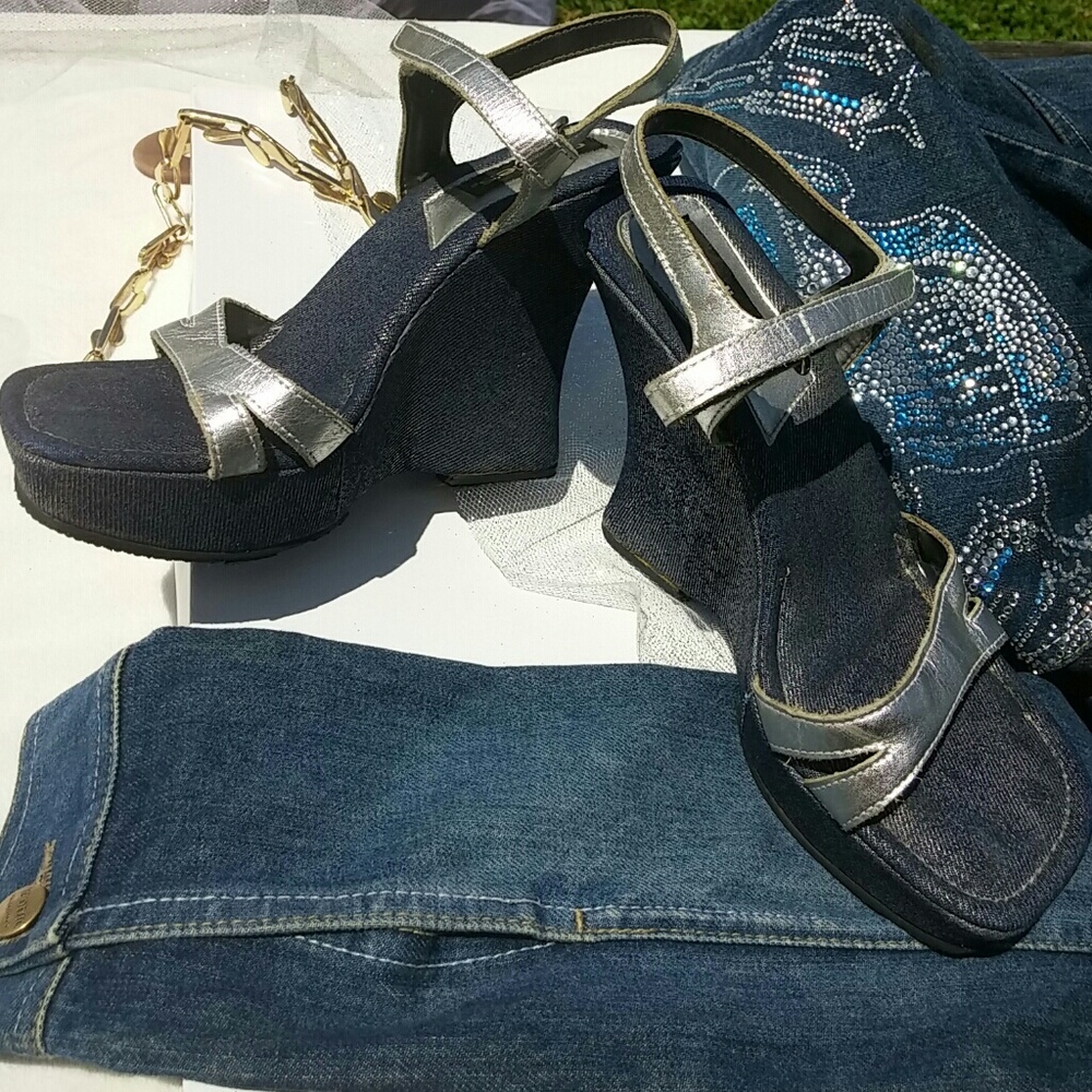 Vintage Candie's platform wedges - Picture 3 of 6