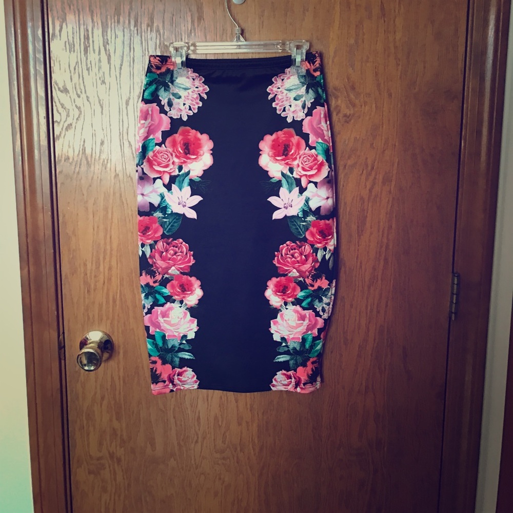 Floral body con skirt