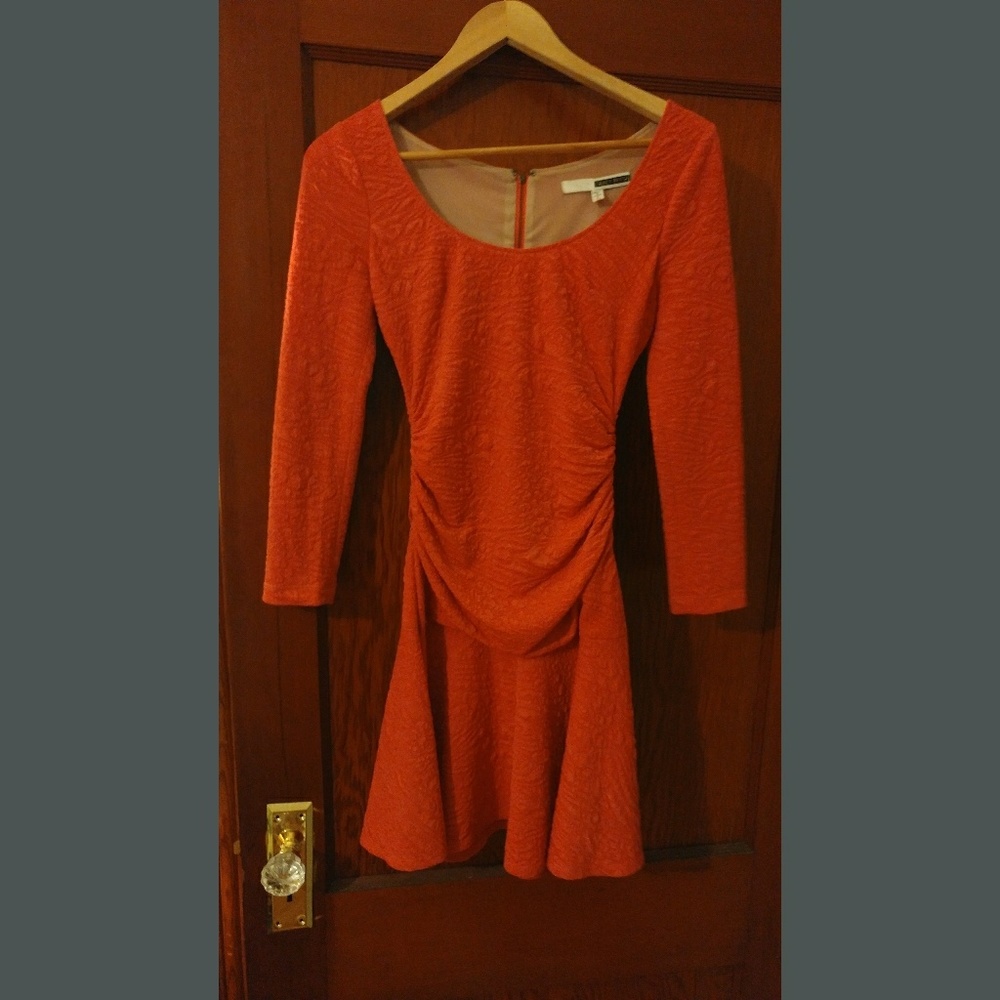 Pink long sleeve dress