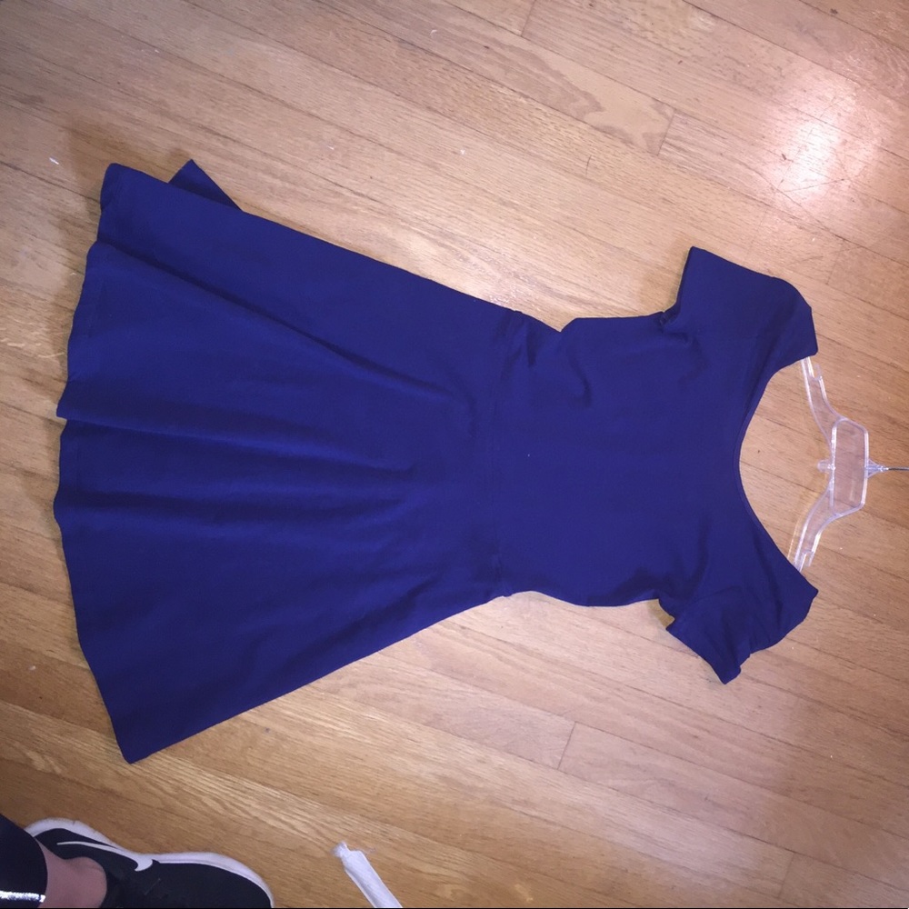 Scooped Back Skater Dress
