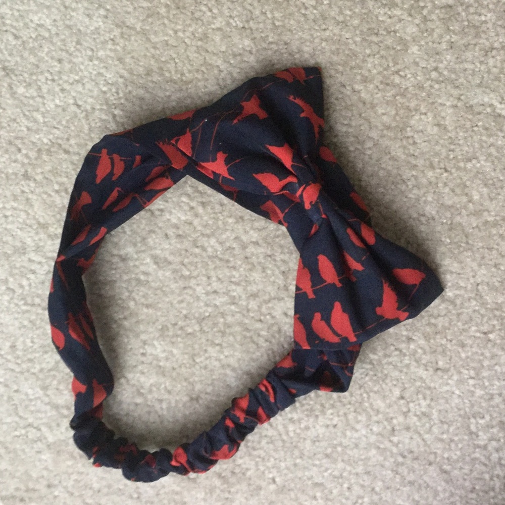 Adult headband with bow attached