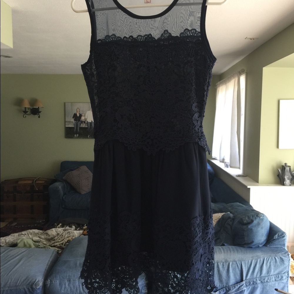 Navy blue homecoming dress