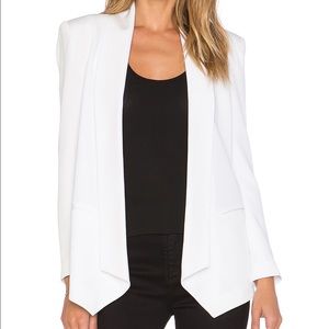 REBECCA MINKOFF NWOT SILK BECKY BLAZER WHITE