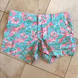 Lilly Pulitzer lobster roll shorts