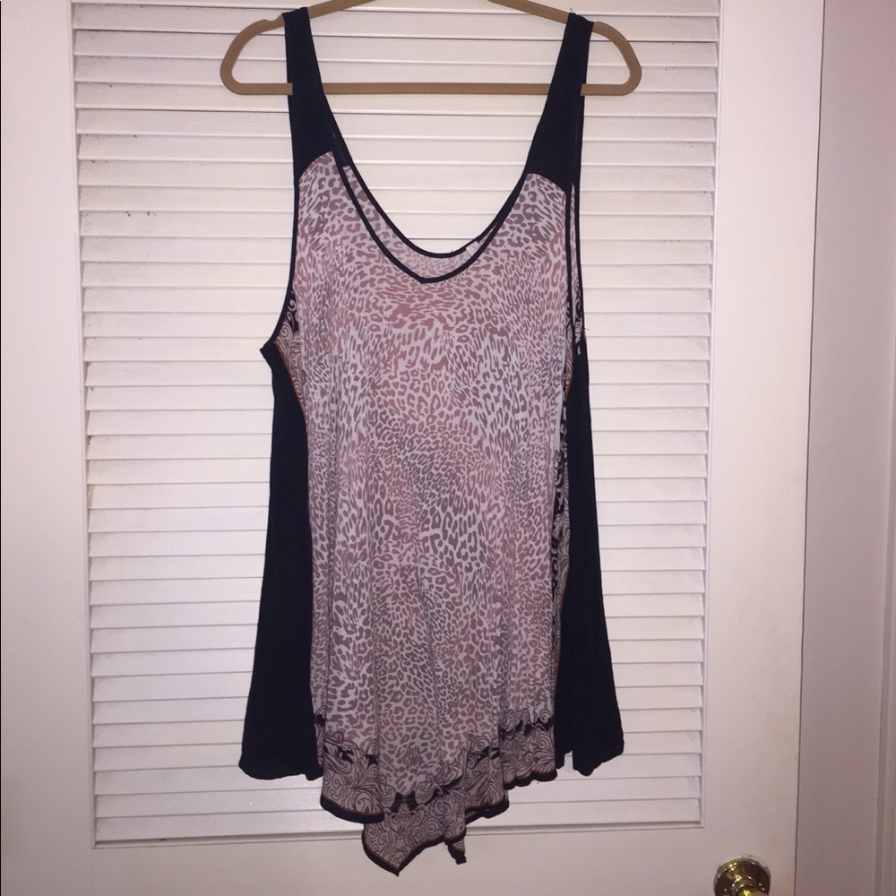 Free People Animal Print Tank
