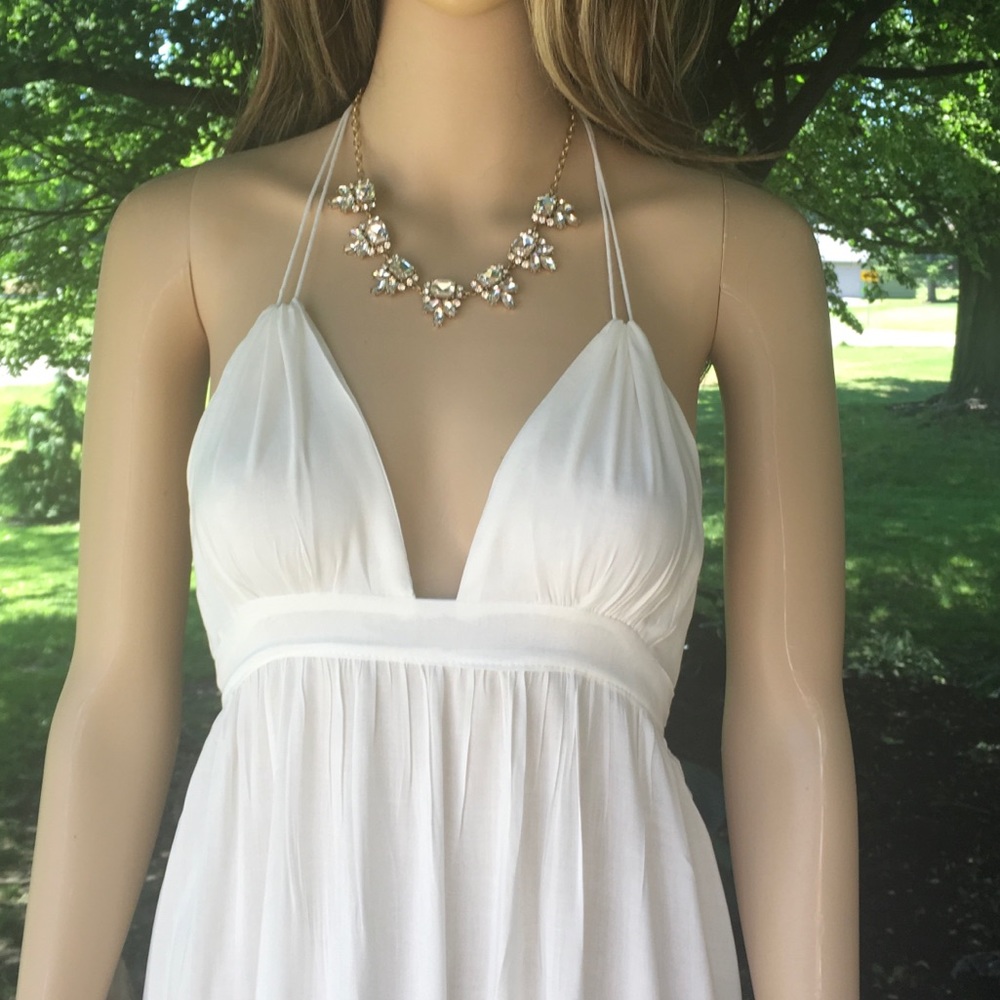Sale LIGHWEIGHT SUMMER HALTER MAXI - Picture 2 of 8