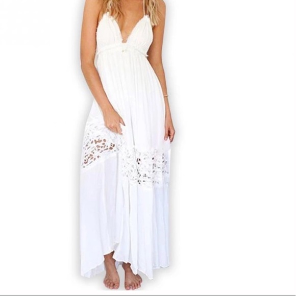 Sale LIGHWEIGHT SUMMER HALTER MAXI - Picture 8 of 8