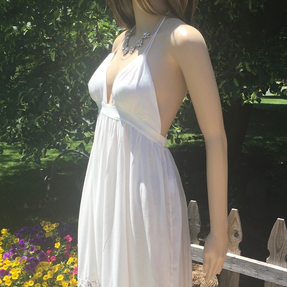 Sale LIGHWEIGHT SUMMER HALTER MAXI - Picture 5 of 8
