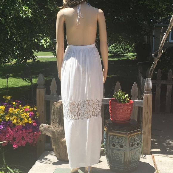 Sale LIGHWEIGHT SUMMER HALTER MAXI - Picture 6 of 8