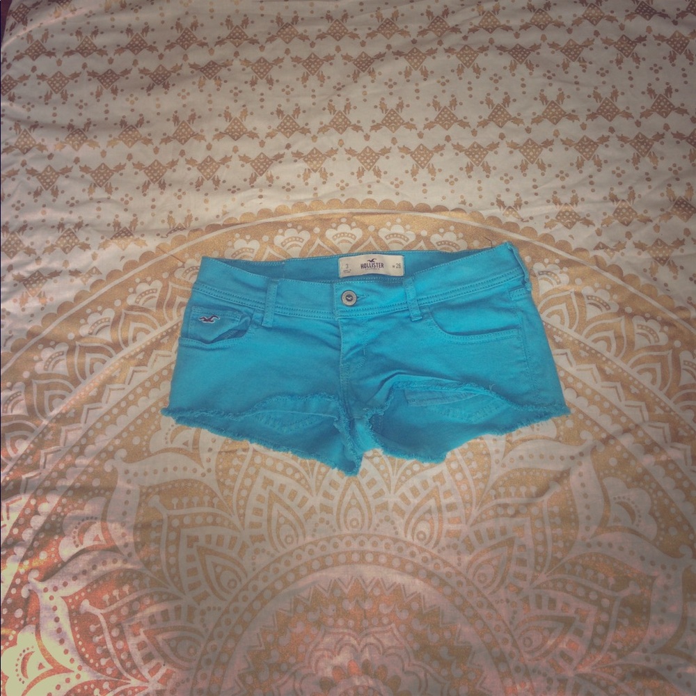 Cheeky vibrant blue Hollister brand shorts