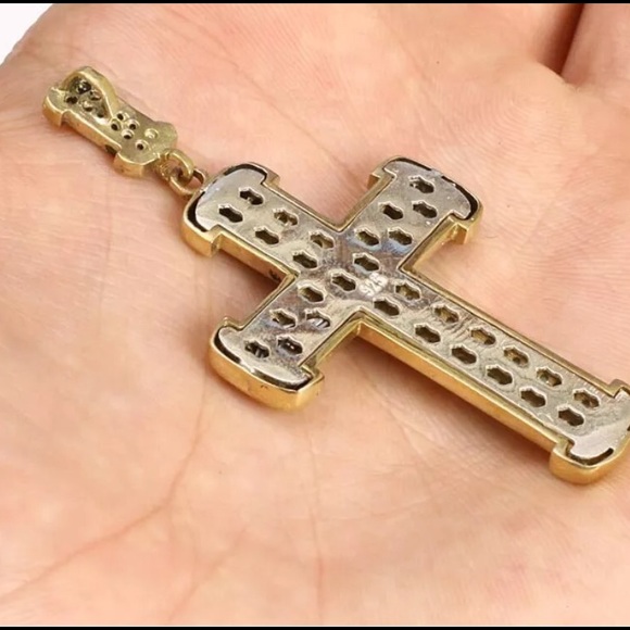 Cross handmade Emerald, Ruby, Amethyst.925 silver - Picture 3 of 4