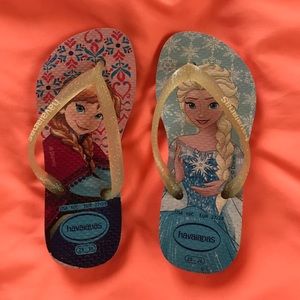 Frozen Havaianas flip flops