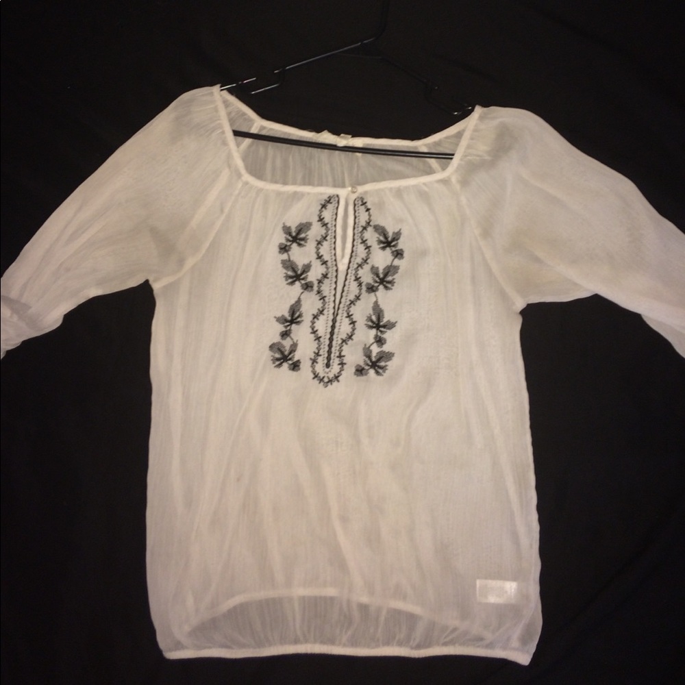 Vintage lace embroidered Blouse