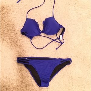 Royal Blue Ruffle VS Swimsuit NWOT
