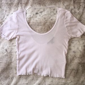 Light pink crop top