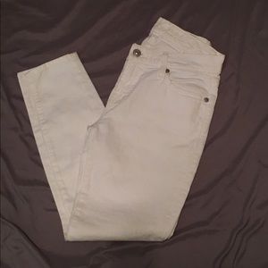 7 For All Mankind White Skinny Jeans