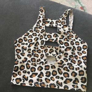 Animal print medium Truly Madly Deeply tank nwt