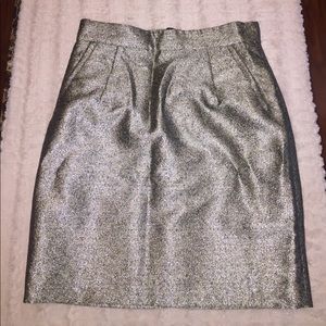 Gold Glitter Pencil skirt