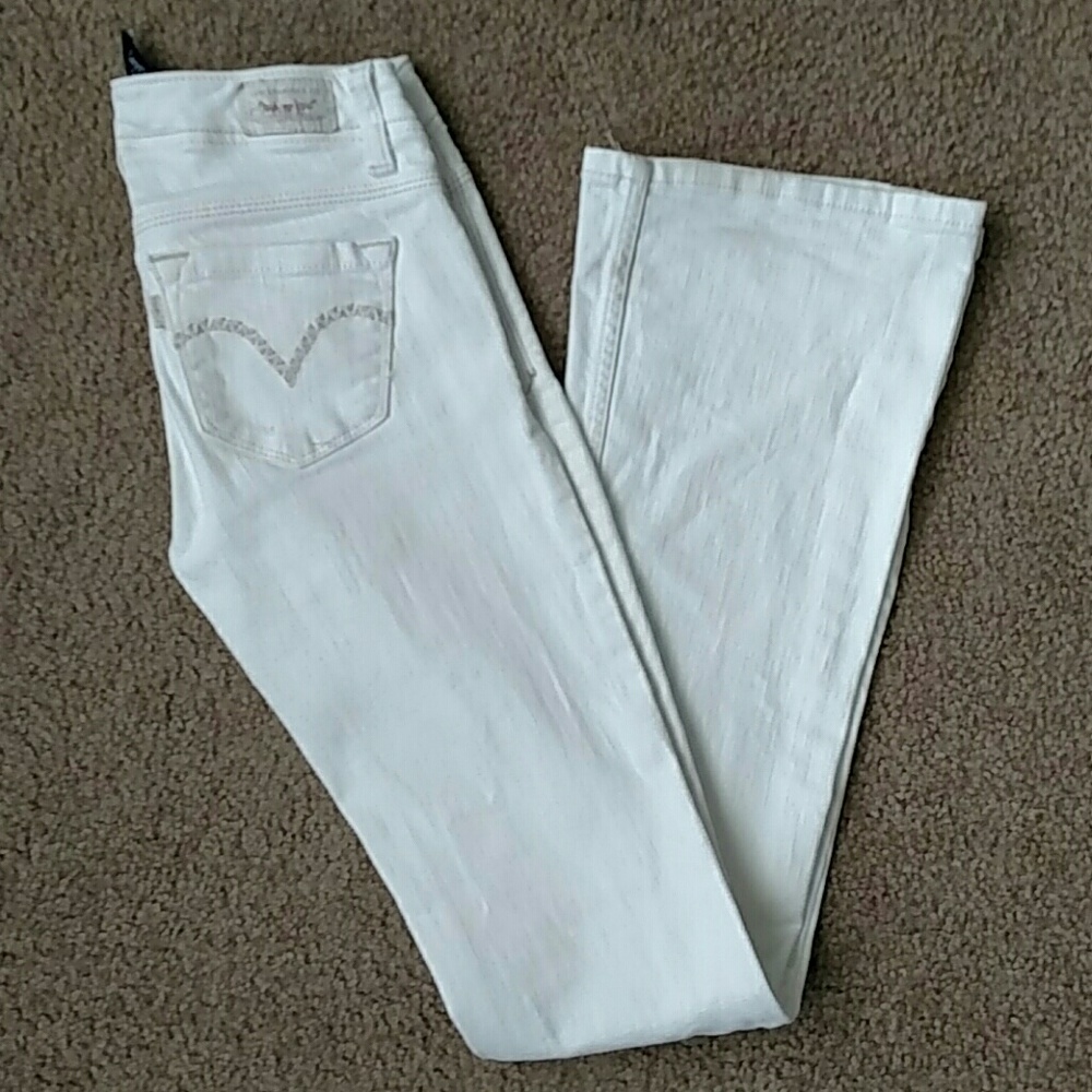 Levis Genuinely Crafted white bootcut jeans, 0R