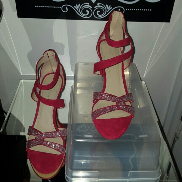 *ON SALE*NEW MARC FISHER LEXCIE 2 OPEN TOE CANVAS - Picture 3 of 8