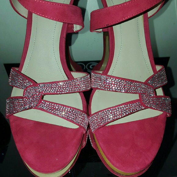 *ON SALE*NEW MARC FISHER LEXCIE 2 OPEN TOE CANVAS - Picture 7 of 8