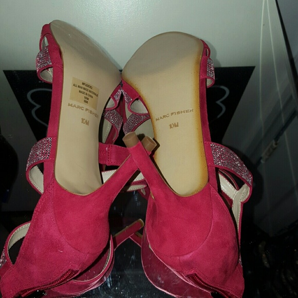 *ON SALE*NEW MARC FISHER LEXCIE 2 OPEN TOE CANVAS - Picture 8 of 8