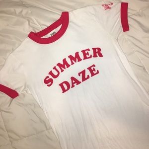 VS PINK Summer Daze Ringer Tee