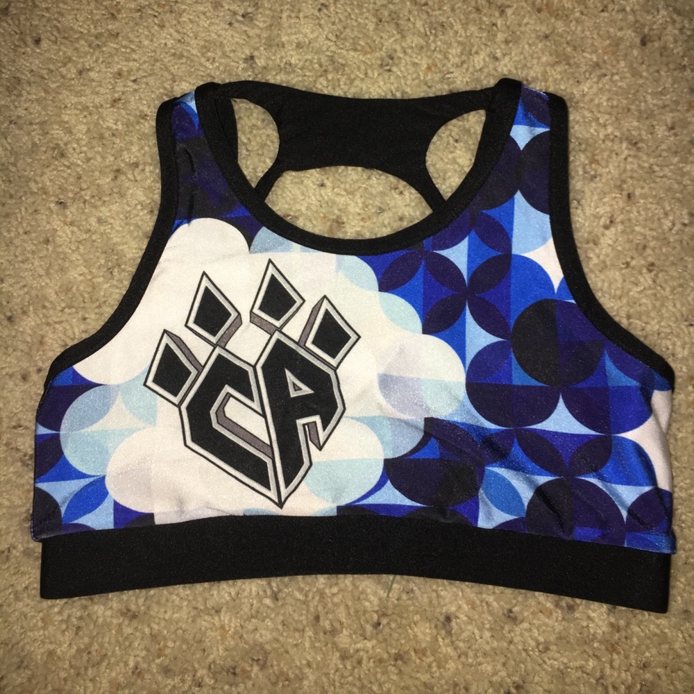 cheer athletics sports bra