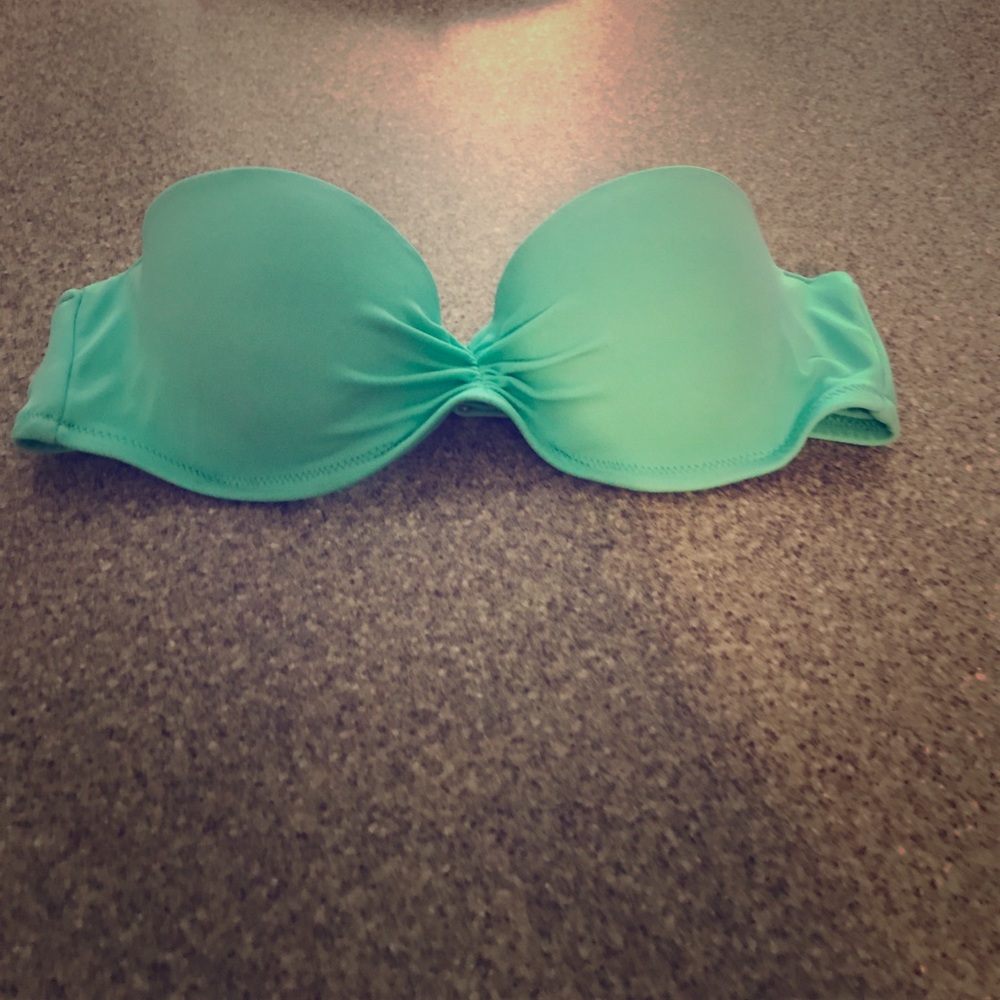 VS teal bikini bandeau top size 34B