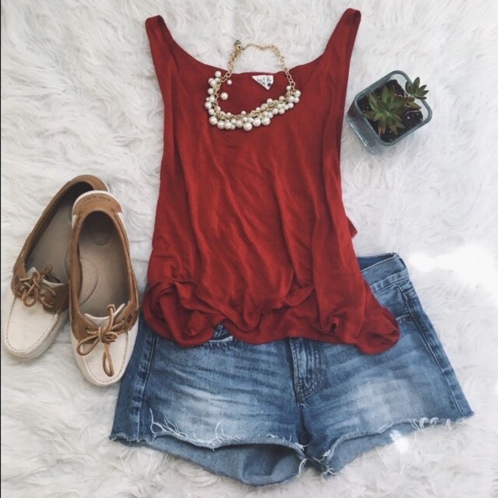 Urban Outfitters Chic Red Tank