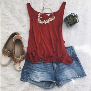 Urban Outfitters Chic Red Tank