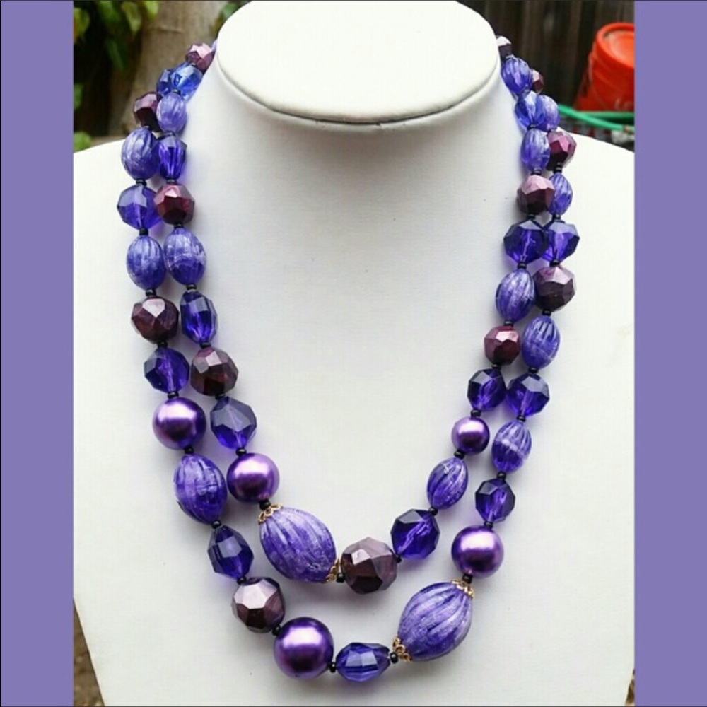 Cute purple necklace