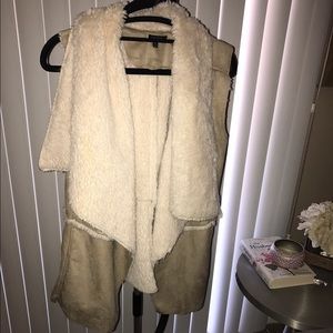 Quinn Suede and fur vest