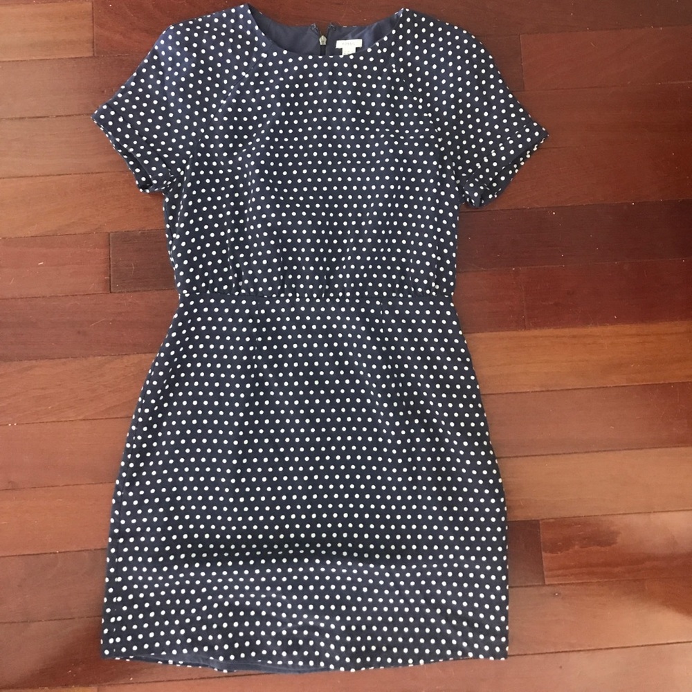Fossil blue and white dress