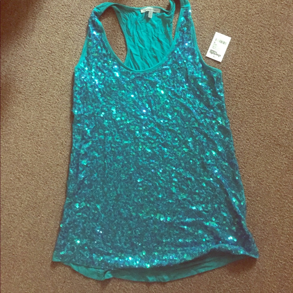 Sequin tank top