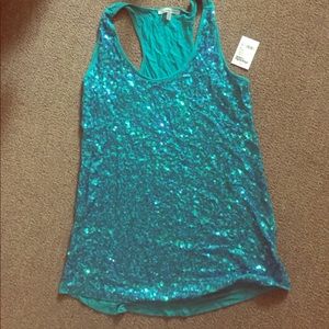 Sequin tank top