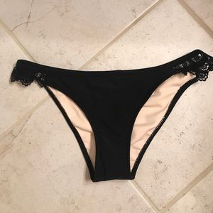 Black Lace Swimsuit Bottoms NWT