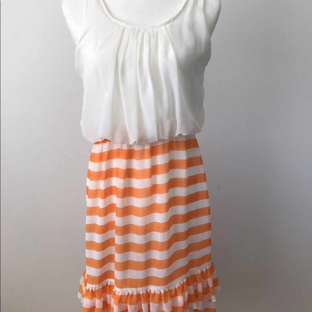 Angie Sleeveless Chiffon Ruffled Dress