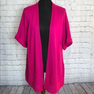 Lilly Pulitzer Magenta Harbour Cardigan