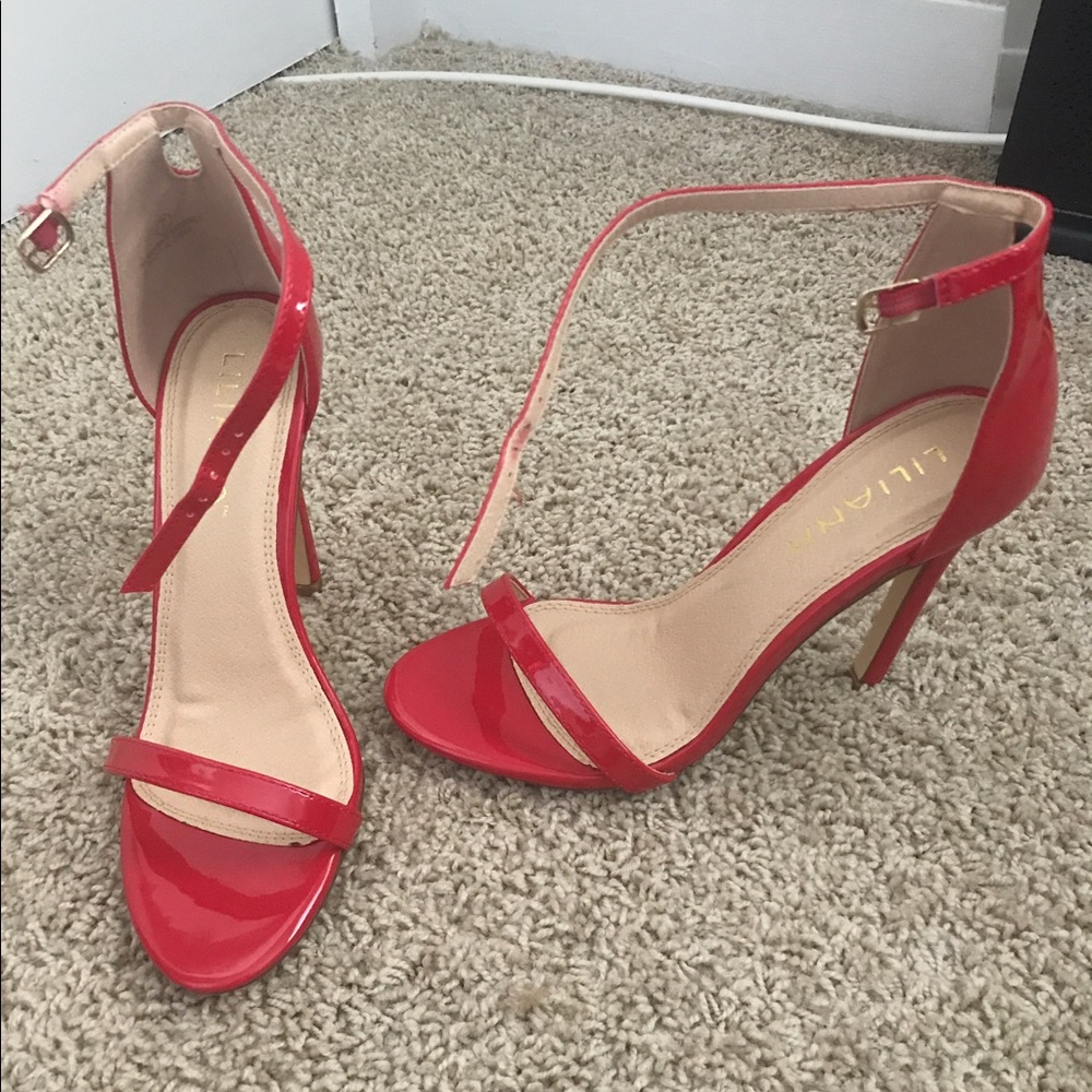 RED Heeled Sandal