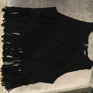 Fringe Suede Top