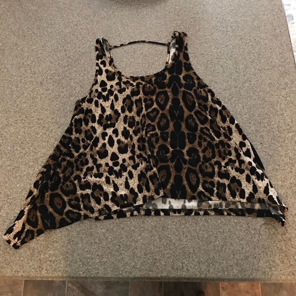 Charolette Russe cheetah top size xs