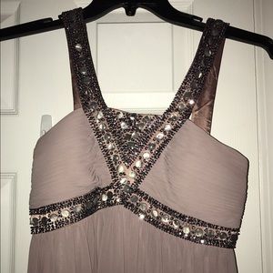 decode size 4 floor length empire waist dress