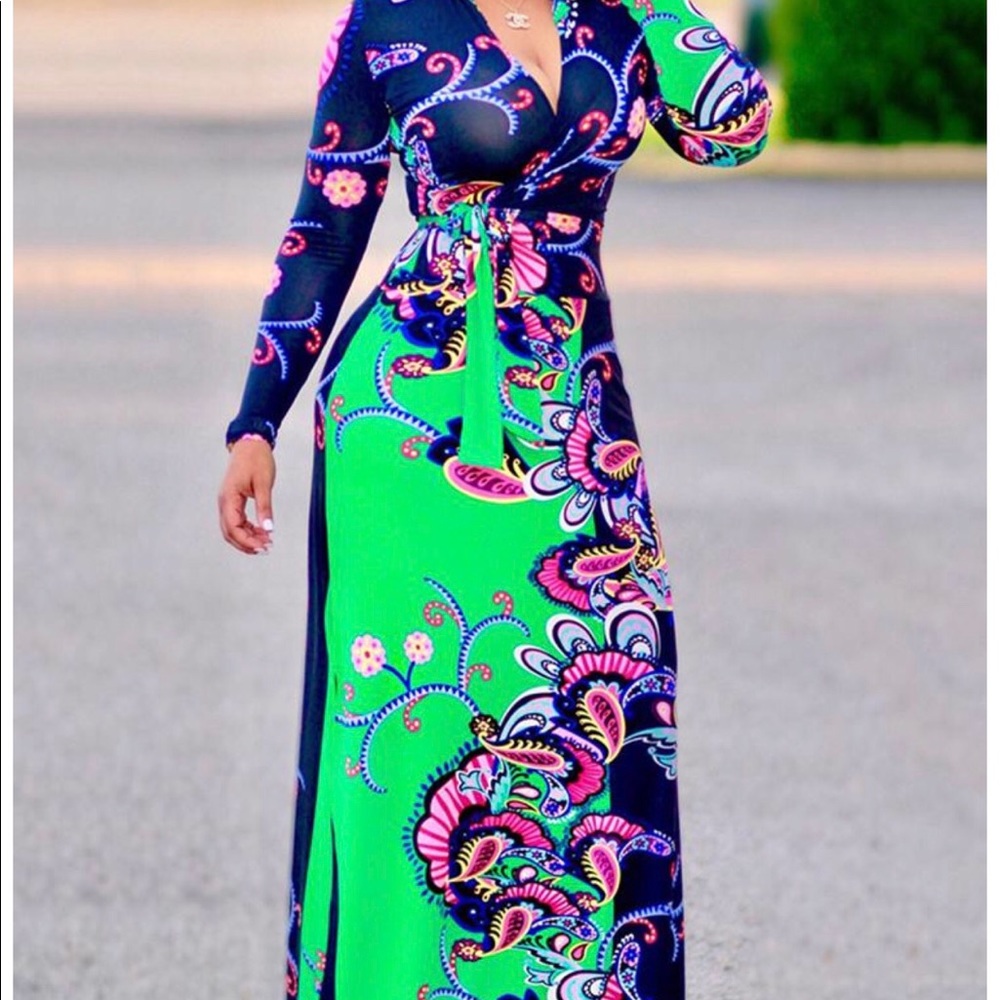 Belted Maxi dress