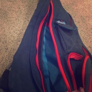 Navy and Red Kavu Bag