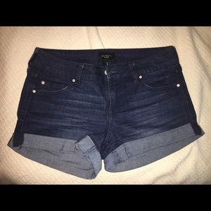 Celerity Pink Darkwash Denim shorts